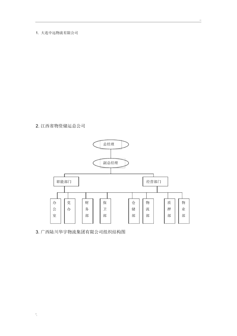 华宇物流组织结构图分析 典型物流企业的架构解析